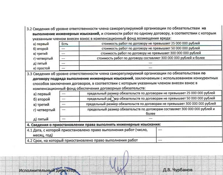 выписка из реестра членов саморегулируемой организации